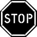 Sablon cu indicator stop